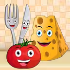 Peekaboo kids kitchen - Toddler first words learning iOS Icon