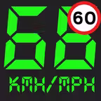 Speedmeter mph digital display iOS Icon