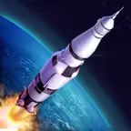 Rocket Simulator Flight 3D iOS Icon