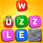Wuzzle: Words with color match game to play with letters in a new original way incuding awsome wordsearch, anagrams and good educational board mini games to learn spelling and vocabulary. Free! iOS Icon