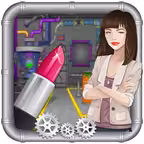 Lipstick Factory – A lipstick design studio & packing simulator game iOS Icon