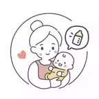 Baby nursing growth simple Icon