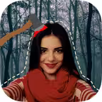Cut paste Halloween photos Stickers photo editor iOS Icon