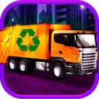 3D Garbage Truck Racing Game With Real City Racer Games And Police Cars FREE iOS Icon