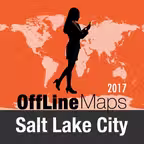 Salt Lake City Offline Map and Travel Trip Guide iOS Icon