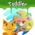 Infant coloring book kids toddler  QCat iOS Icon
