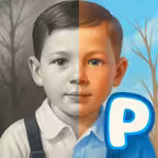 Black and White to Color· iOS Icon