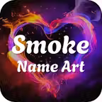 AI Smoke Name Photo Art Editor iOS Icon